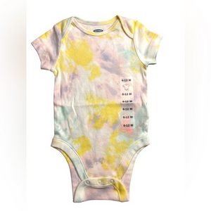 Old‎ Navy Tie Dye 6-12M Short sleeve Onesie NWT